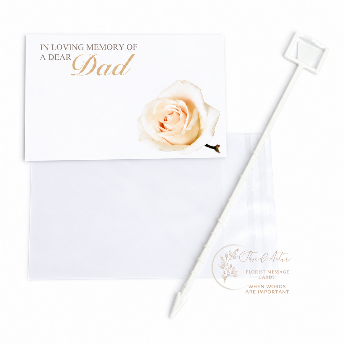 DAD In Loving Memory of a dear - Funeral Card 9 x 12 cm