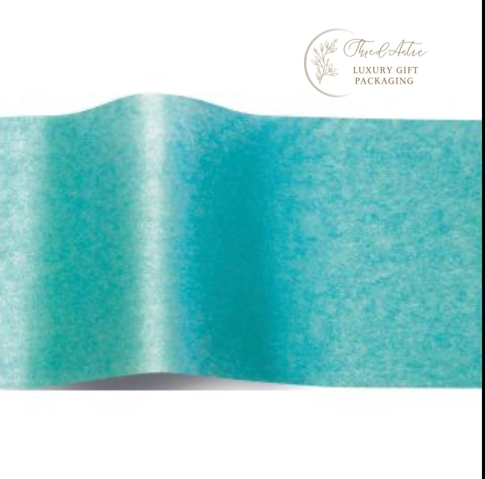 Turquoise Pearlescence Tissue Paper