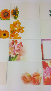 Oranges (Pack of 12) Florist Message Cards small 6 x 9cm