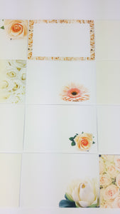 Peach, Blush, Bridal (Pack of 12) Floristry Cards