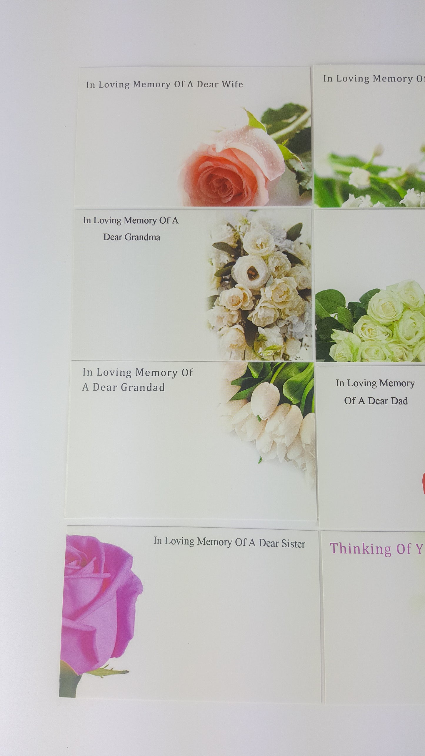 Funeral (Pack of 12) Floristry Cards