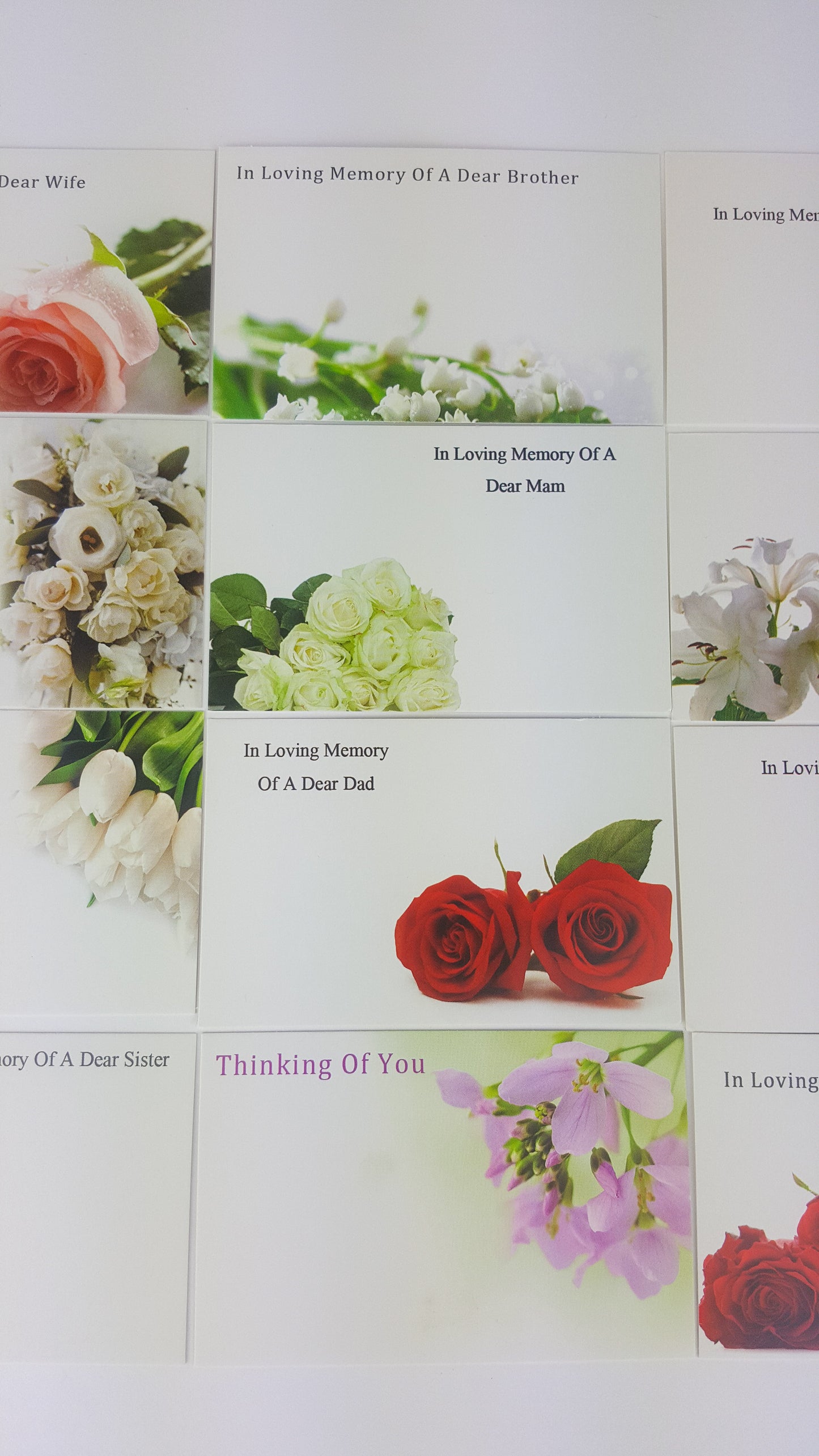 Funeral (Pack of 12) Floristry Cards