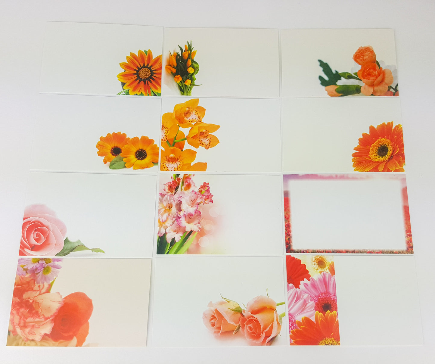 Orange (Pack of 12) Florist Cards 6 x 9cm