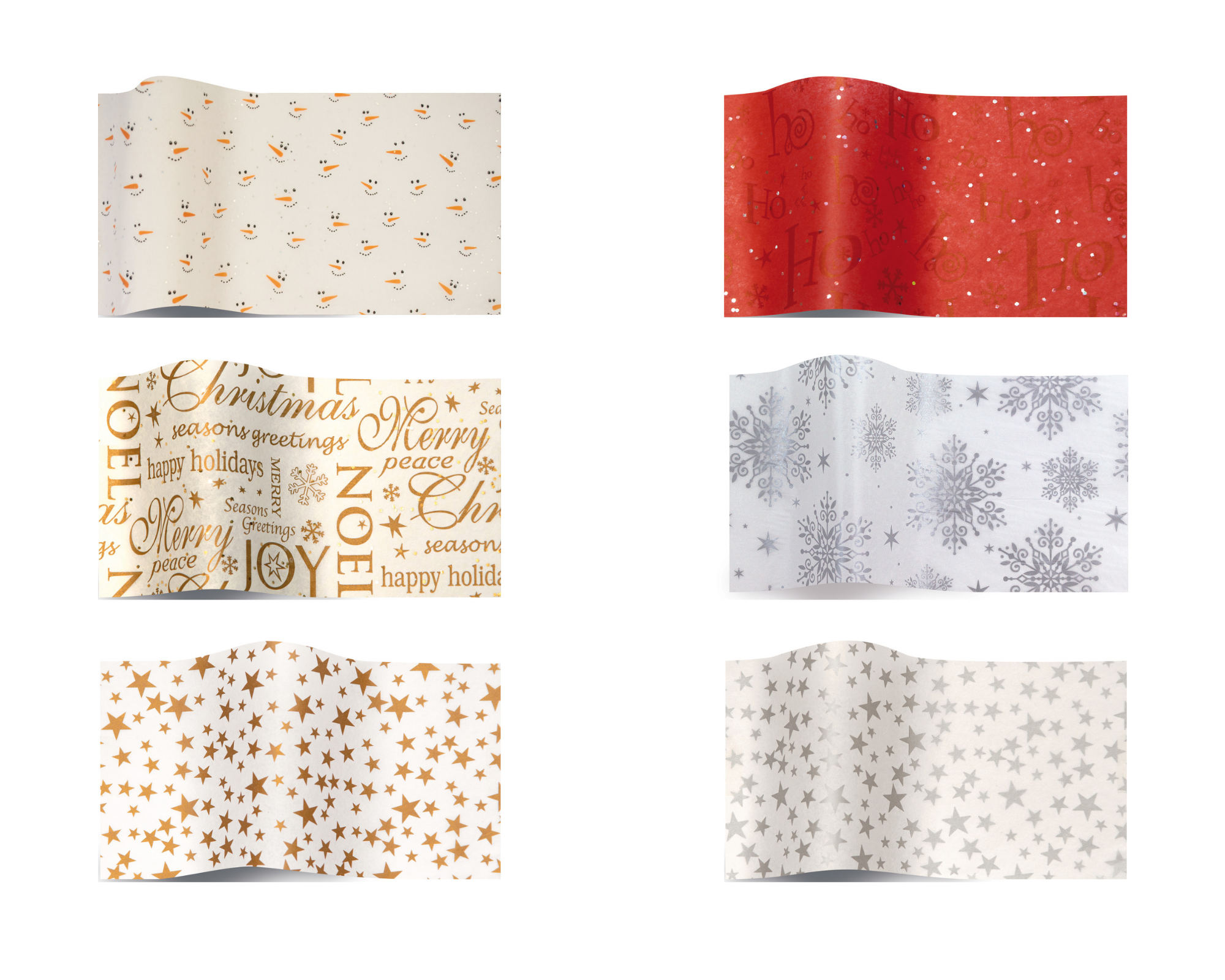 ShredAstic Luxury HoHo Christmas Gemstone Tissue Paper + 3M Natural Jute