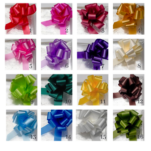 Micro Dot Cellophane & Pull Bow