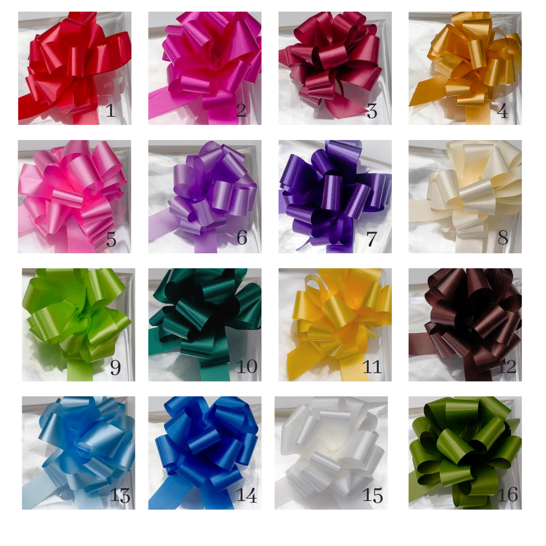 Clear Cellophane & Pull Bow