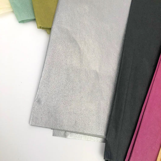 Silver Metallic Tissue Paper