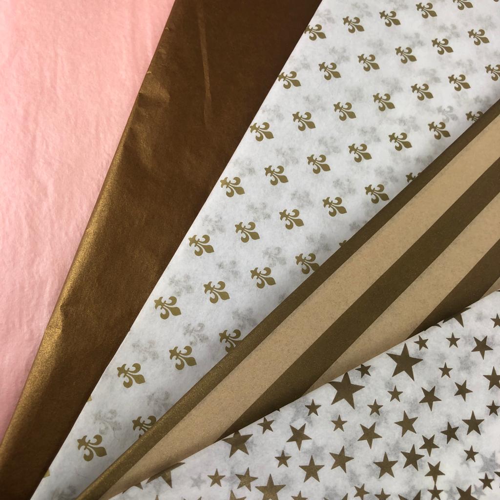 ShredAstic Luxury Gold Star Precious Metals Tissue Paper + 3M Natural Jute