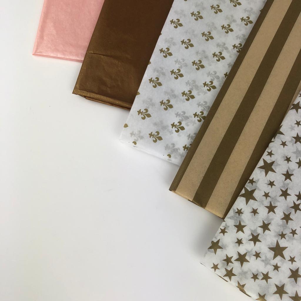 ShredAstic Luxury Gold Star Precious Metals Tissue Paper + 3M Natural Jute