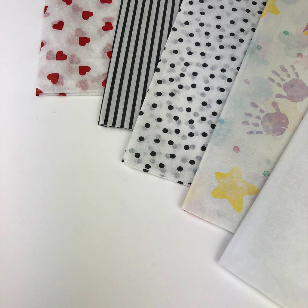 Speckled White Tissue Paper