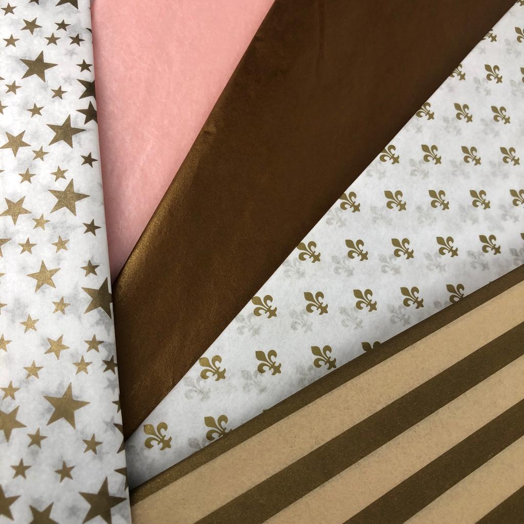 Sun Gold / Gold Stripe Tissue Paper