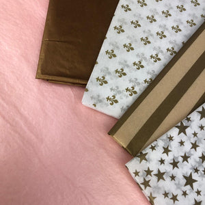 ShredAstic Luxury Rose Gold Precious Metals Tissue Paper + 3M Natural Jute