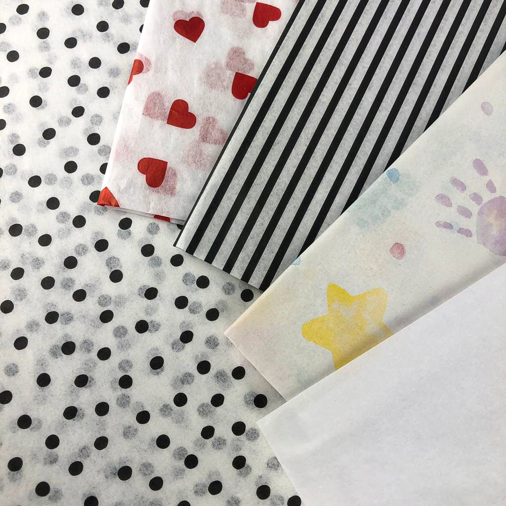 Speckled White Tissue Paper