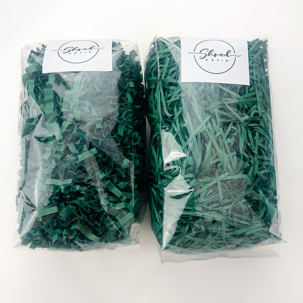 ShredAstic®️ Spruce Green ZigZag Crinkle Paper