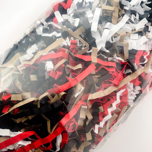 ShredAstic®️ Bespoke Gingerbread ZigZag Crinkle Paper Mix