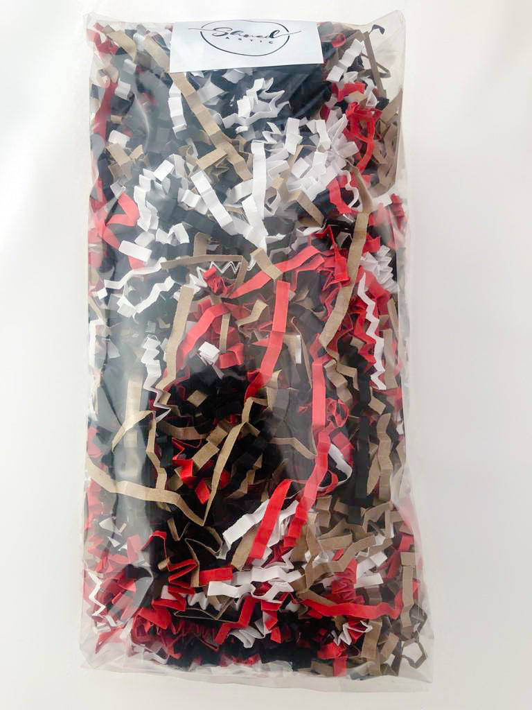 ShredAstic®️ Bespoke Gingerbread ZigZag Crinkle Paper Mix
