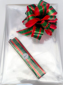Clear Cellophane & Metallic Pull Bow