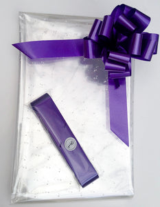 Micro Dot Cellophane & Pull Bow
