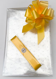 Micro Dot Cellophane & Pull Bow