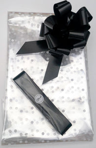 Large Dot Cellophane & Pull Bow