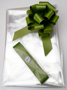 Clear Cellophane & Pull Bow
