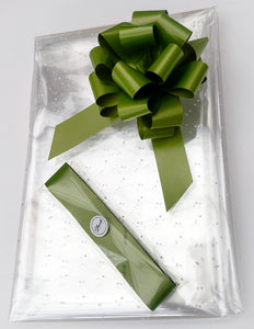 Micro Dot Cellophane & Pull Bow