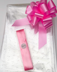 Micro Dot Cellophane & Pull Bow