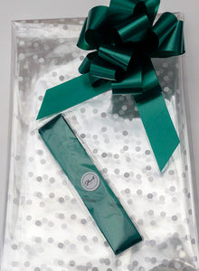 Large Dot Cellophane & Pull Bow