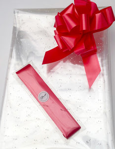 Micro Dot Cellophane & Pull Bow