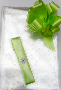 Micro Dot Cellophane & Pull Bow