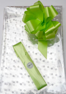 Large Dot Cellophane & Pull Bow