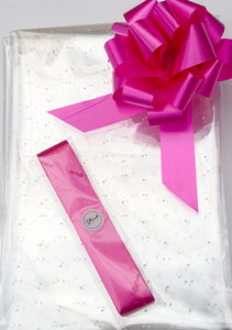 Micro Dot Cellophane & Pull Bow