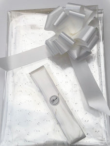 Micro Dot Cellophane & Pull Bow