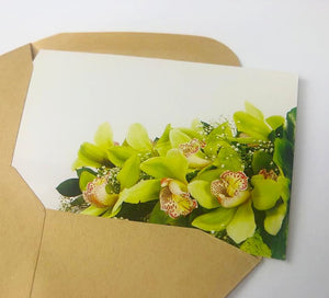 Neutral Florals (Pack of 12) Florist Message Cards small 6 x 9cm