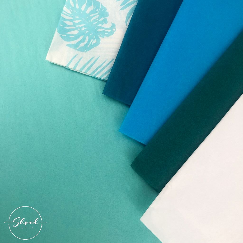 ShredAstic Luxury Aquamarine Tissue Paper