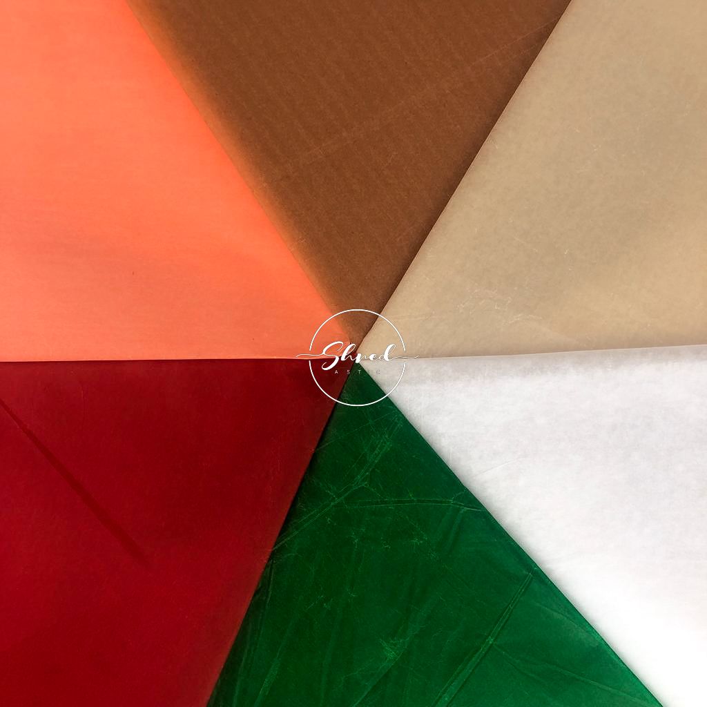 ShredAstic Luxury Scarlet WAXED Tissue Paper