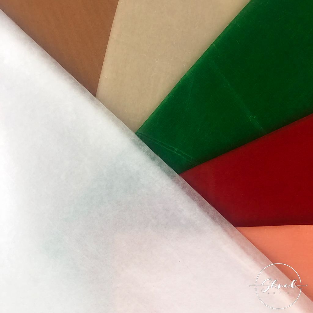 ShredAstic Luxury White WAXED Tissue Paper