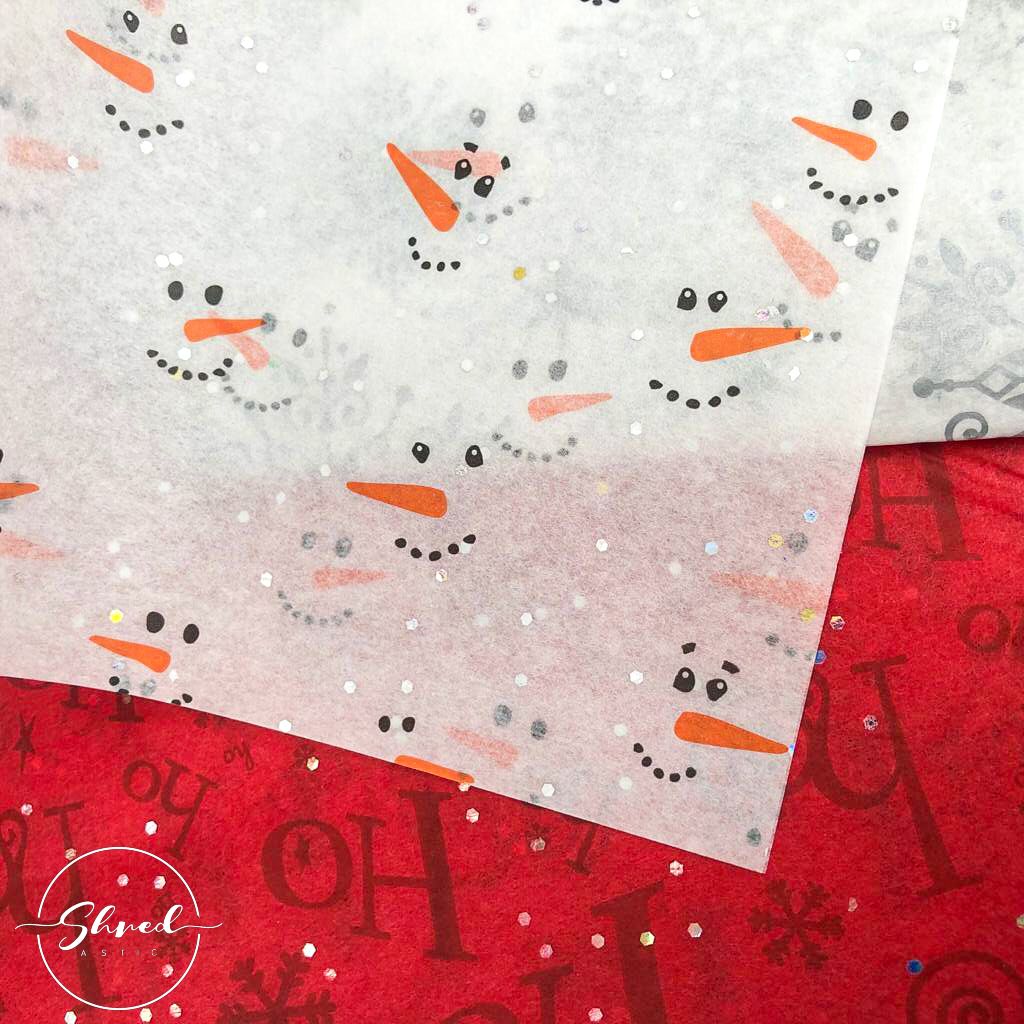 ShredAstic Luxury Frosty's Face Christmas Gemstone Tissue Paper + 3M Natural Jute