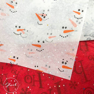 ShredAstic Luxury Frosty's Face Christmas Gemstone Tissue Paper + 3M Natural Jute