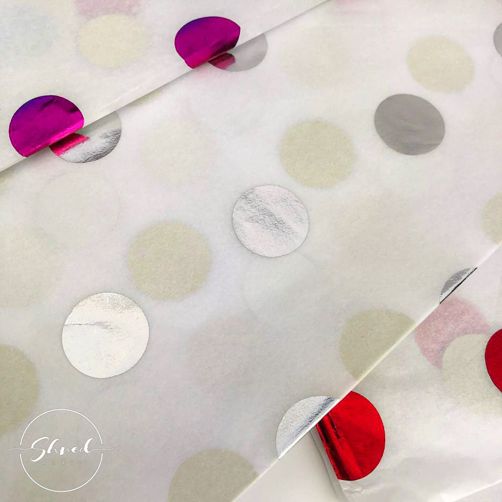 Silver Hot Spot Tissue Paper