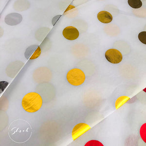 ShredAstic Luxury Gold Hot Spots Tissue Paper + 3M Natural Jute