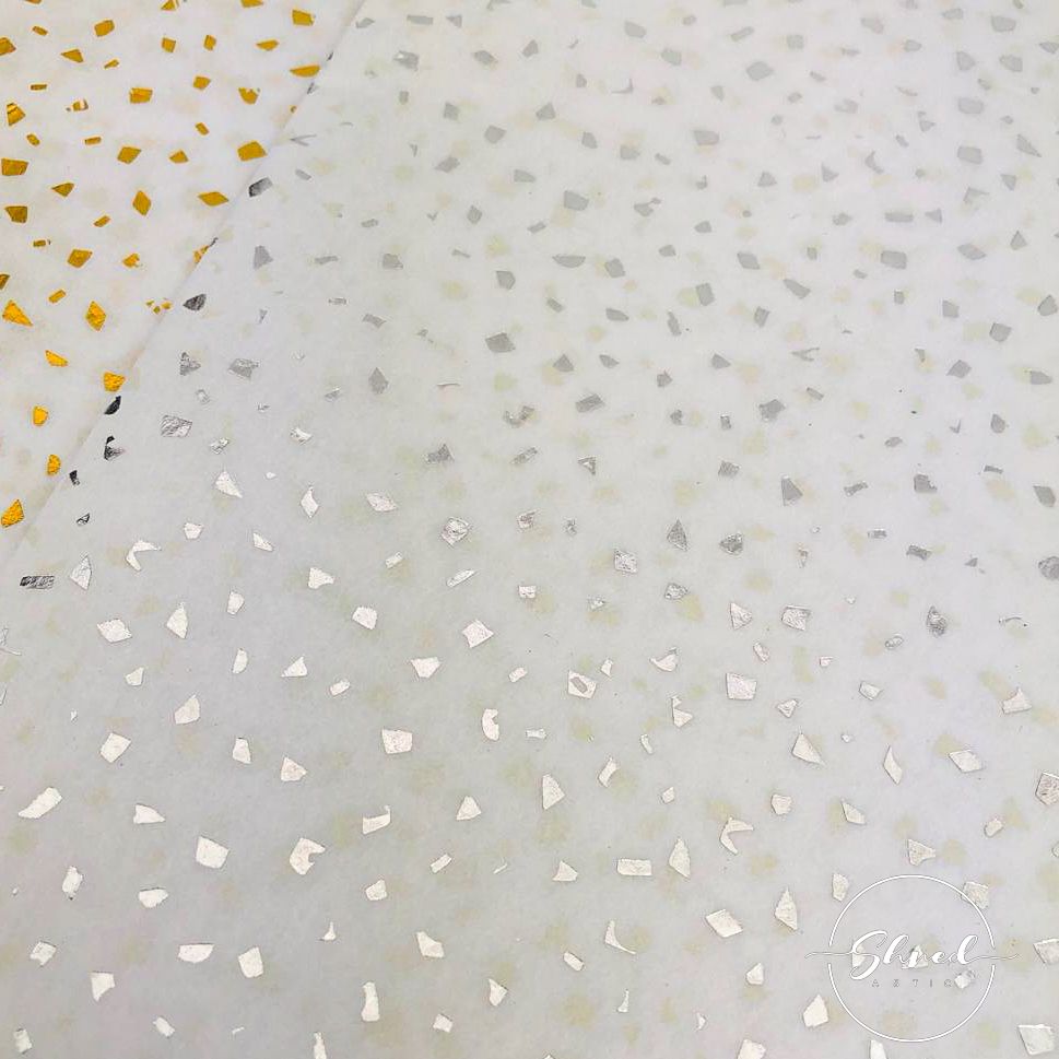 ShredAstic Luxury Silver Reflections Tissue Paper + 3M Natural Jute