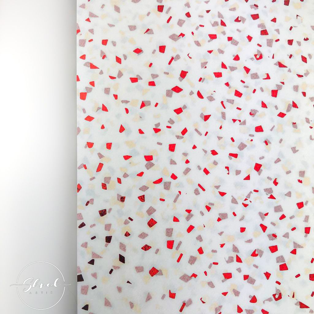 ShredAstic Luxury Red Reflections Tissue Paper + 3M Natural Jute