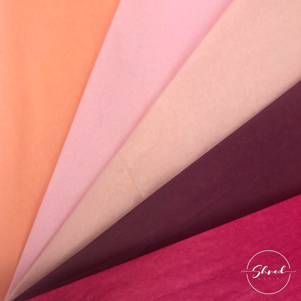 ShredAstic Luxury Claret STANDARD Blushes Tissue Paper + 3M Natural Jute