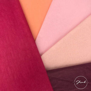 ShredAstic Luxury Boysenberry STANDARD Blushes Tissue Paper + 3M Natural Jute