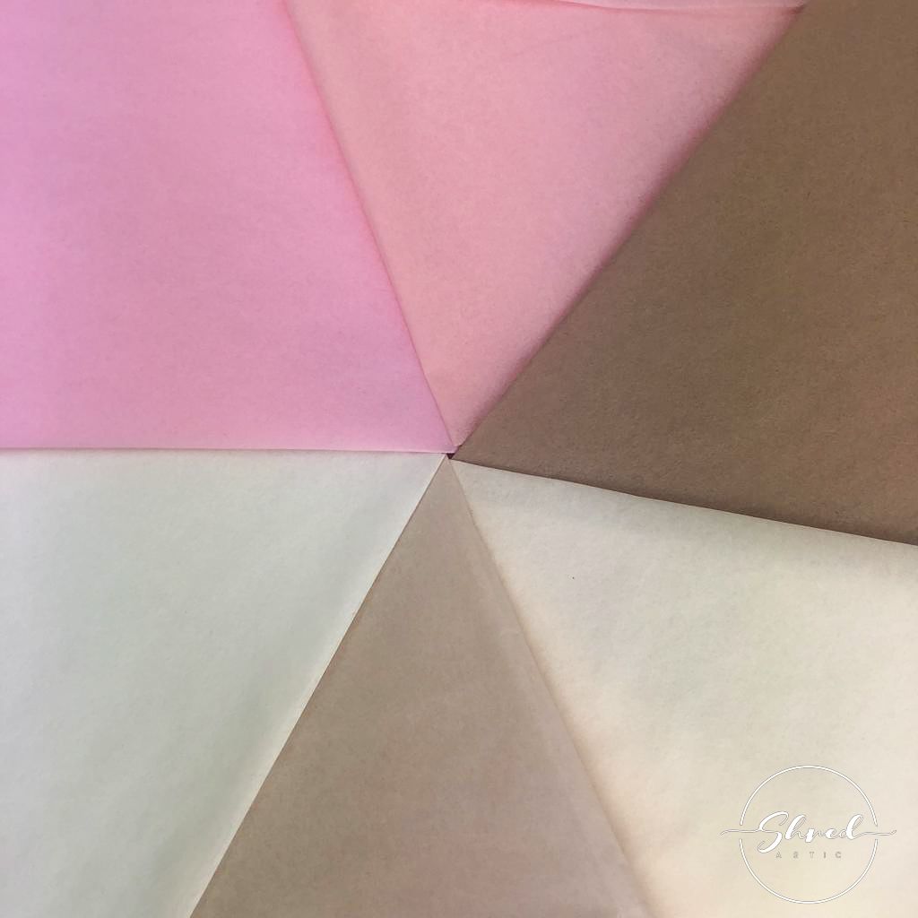 ShredAstic Luxury Khaki STANDARD Nude Tissue Paper + 3M Natural Jute