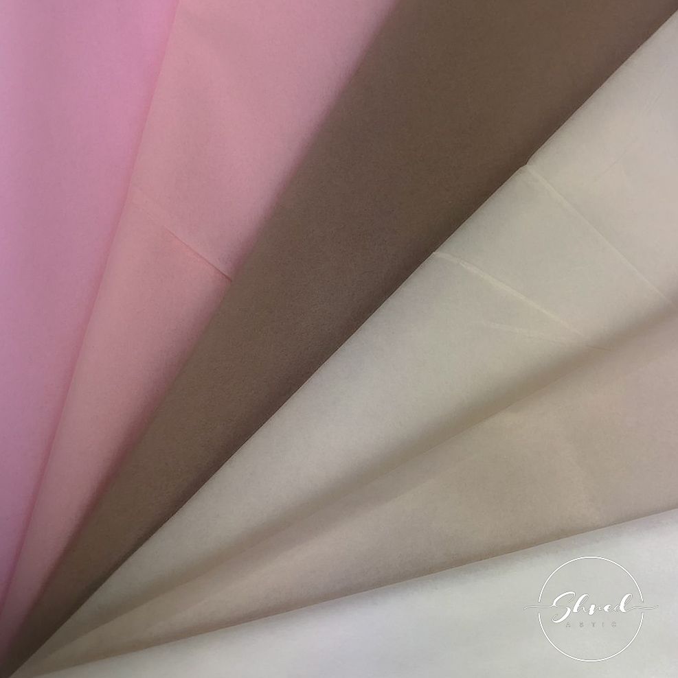 ShredAstic Luxury Light Pink STANDARD Blushes Tissue Paper + 3M Natural Jute