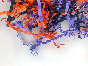 ShredAstic®️ Bespoke Halloween Trick or Treat ZigZag Crinkle Paper Mix
