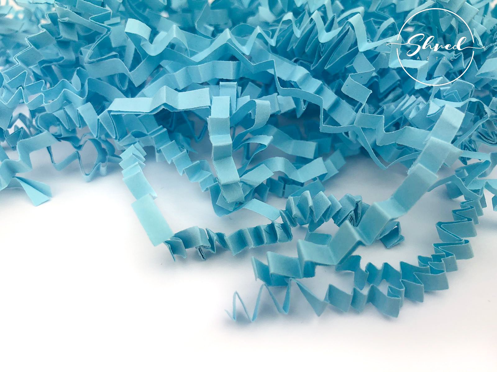 ShredAstic®️ Blue ZigZag Crinkle Paper