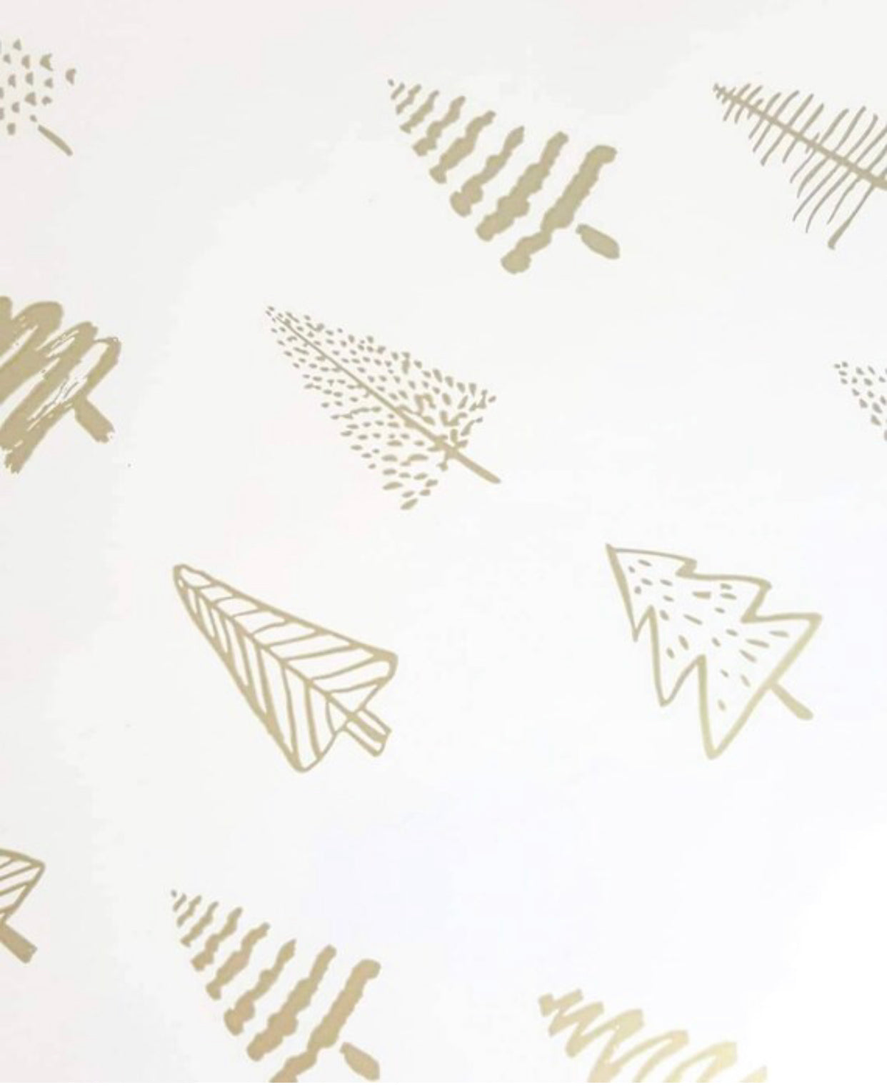 Gold Christmas Tree Cellophane